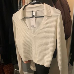 NWT h and m sweater crop